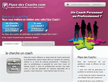 Tablet Screenshot of place-des-coachs.com